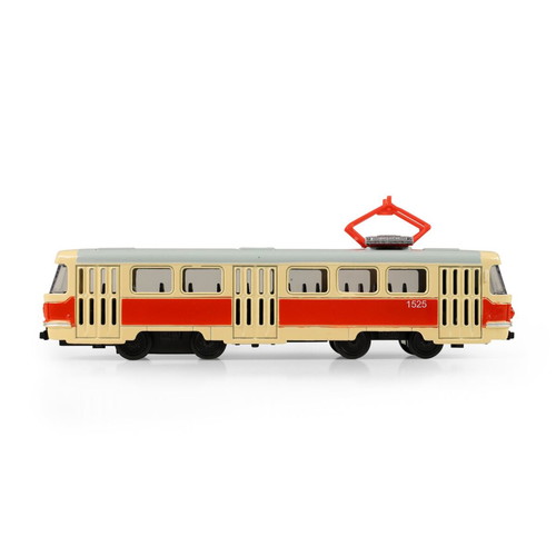 Miniature tram new, vintage metal 16cm