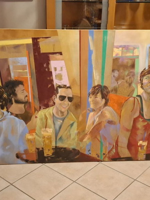 Original oil painting on canvas 160x100 cm like new