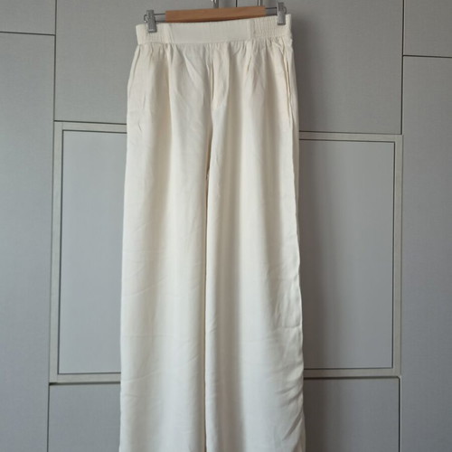 Zara satin high-waist pants size M like new, champagne color
