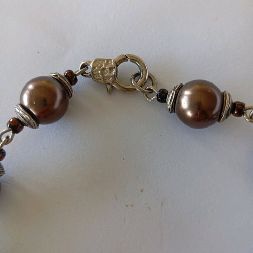 Handmade bracelet like new, brown