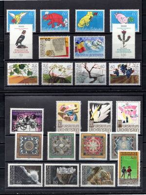 Liechtenstein complete year 1994, 8 complete stamp series new