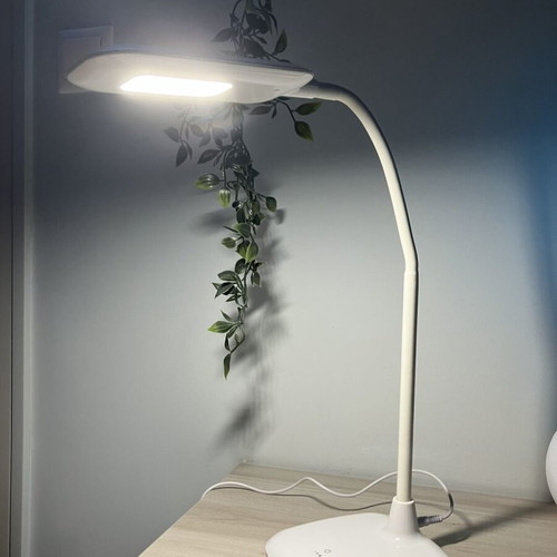 LED desk lamp like new with flexible arm and USB