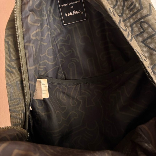 Herschel backpack special edition with Keith Haring print like new, khaki and black