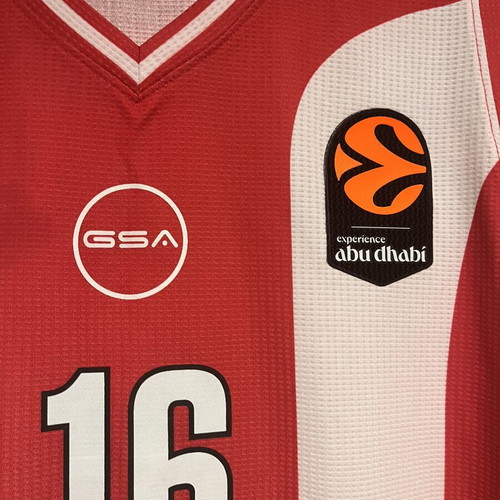 Olympiacos Papapnikolaou GSA Euroleague Jersey 25-26 Size L Like New