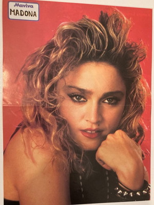 Madonna Kenny Loggins Ένθετο Αφίσα από περιοδικό Μανίνας σαν καινούργιο