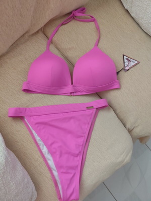 Bubblegun Bikini Large Pink New