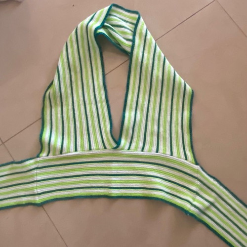 Knit top S-M green 10/10, made in Italy