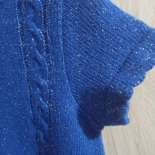 GRD knitted girls dress blue 6 years like new