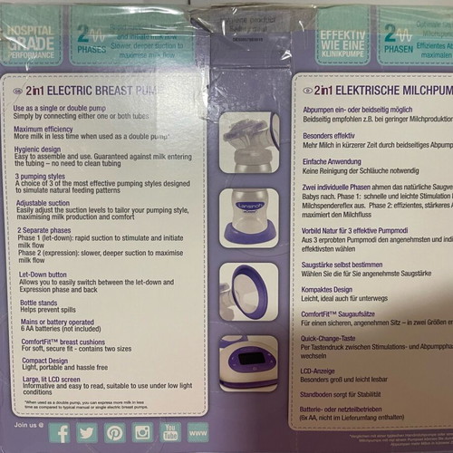 Lansinoh Double Electric Breast Pump used