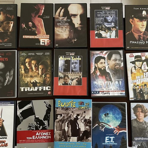 DVD collection of movies, series & multimedia, wholesale pack over 100 discs