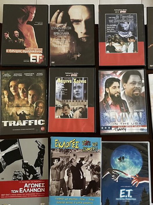 DVD collection of movies, series & multimedia, wholesale pack over 100 discs