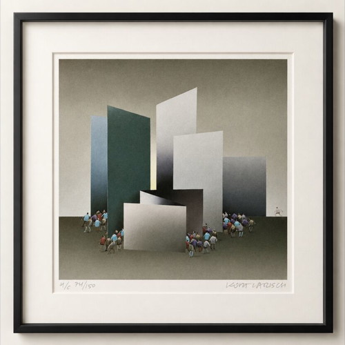 Kurt Larisch signed limited-edition serigraph print