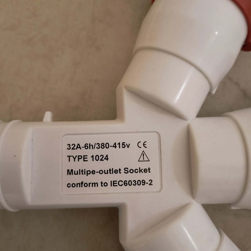 Waterproof Industrial Aviation Plug and Socket Y-Type Connector 32A