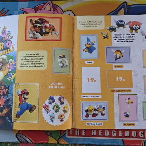 Panini Super Mario sticker album, German edition