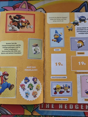 Panini Super Mario sticker album, German edition