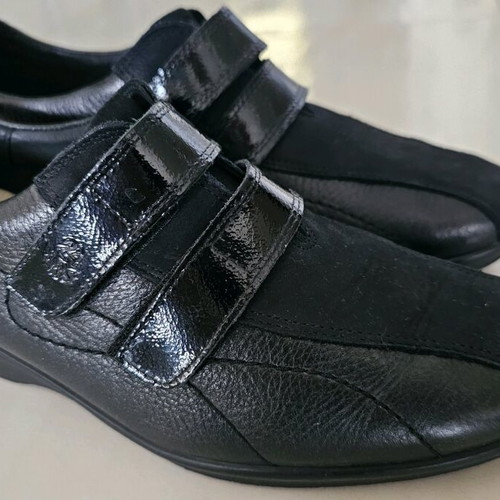 24HRS leather shoes new, anatomical, size 39, black