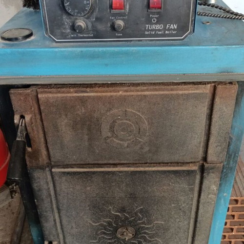 Wood Boiler used, heats 120sqm with water heater, leak