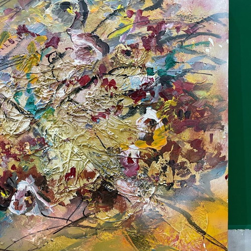 Relief painting on canvas by artist F. Mouratidou new