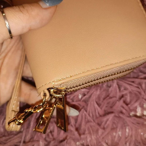 A New Day Wallet like new, beige brown, with card and coin compartments