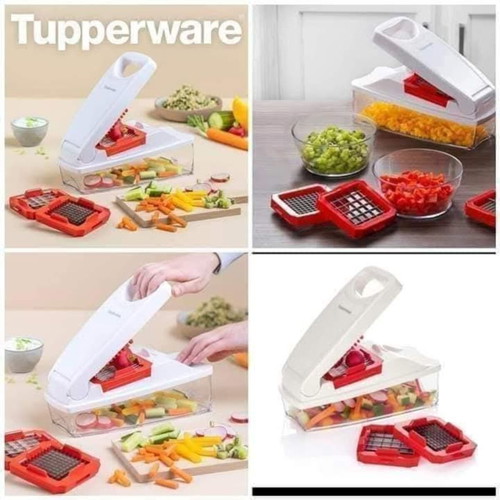 Tupperware Vegetable Cutter new with 3 blades and 1L container