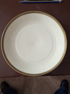 Σερβίτσιο Πορσελάνης Scherzer Bavaria Germany ιβουάρ/μπεζ με φύλλο χρυσού σαν καινούργιο