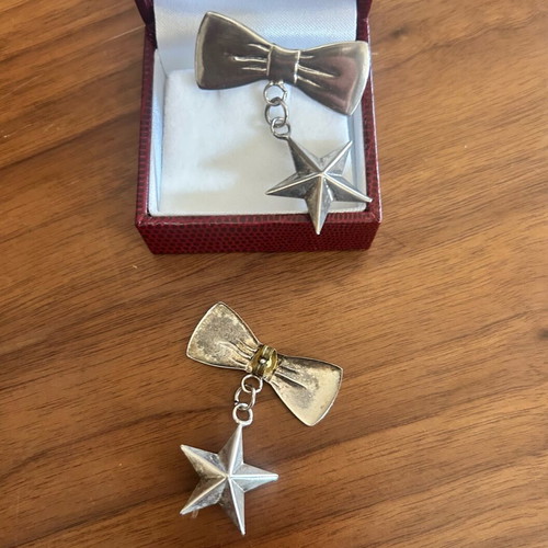 Vintage 90’s silver hanging earrings like new