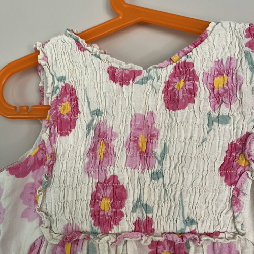 Zara summer dress with pink flowers, size 110 cm