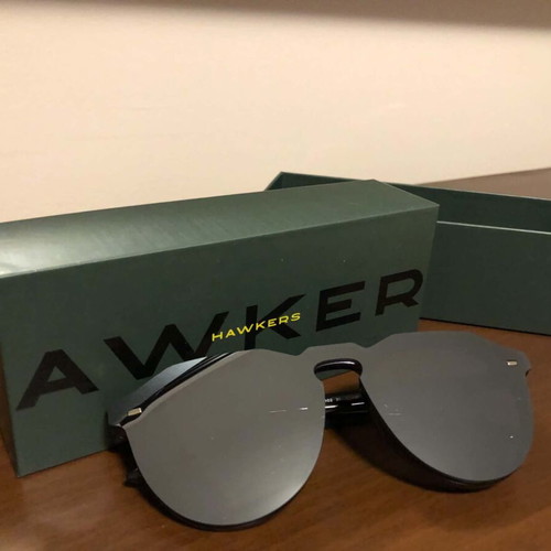 Hawkers sunglasses black mirror lenses new with original box