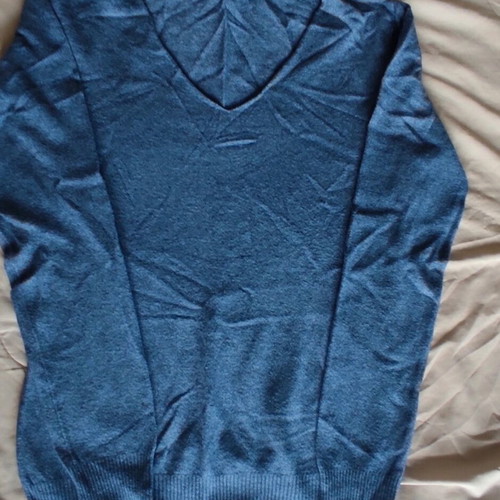 Knitted pullover used, blue, size M