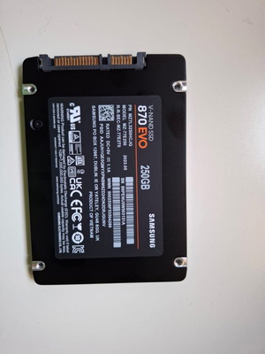 Samsung 870 Evo 250GB 2.5'' SATA III SSD