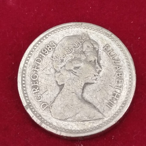 1 Pound 1983 used, Elizabeth II