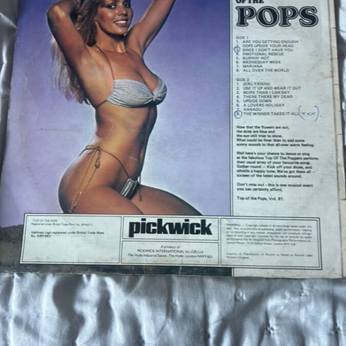 Top of the Pops Hallmark vinyl record used, pop