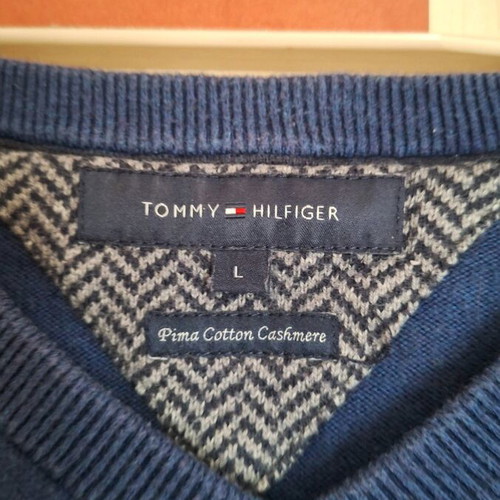 Tommy Hilfiger long-sleeve sweater blue like new, size L
