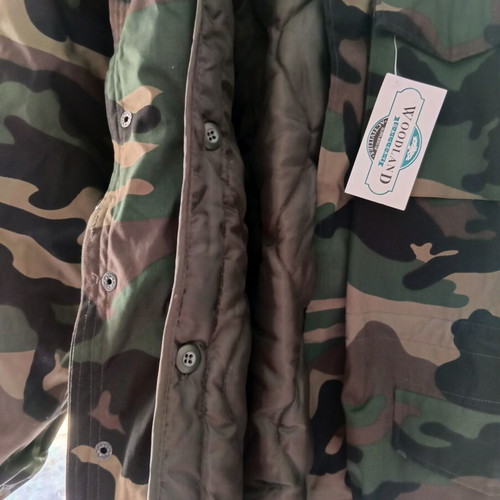 Woodland jacket with removable lining, new, set with pants and shirt