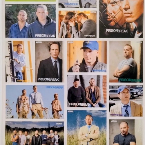Prison Break stickers new, 3 pages from Afissorama
