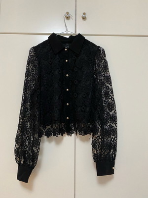 Elegant black blouse size M like new