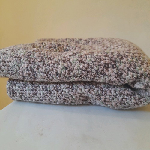 Handmade knitted crib blanket 90×110 cm new
