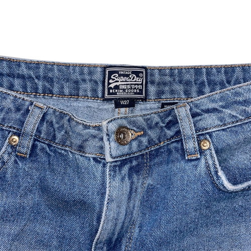 Superdry blue denim shorts like new, size S