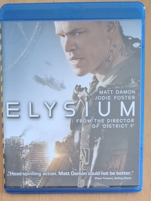Elysium Blu-ray like new with Greek and Bulgarian subtitles