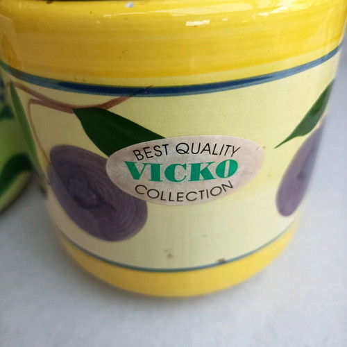 Vicko jars used, set of 2 for coffee or herbs