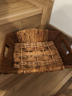 Wicker baskets used, set of 2 with minor damages