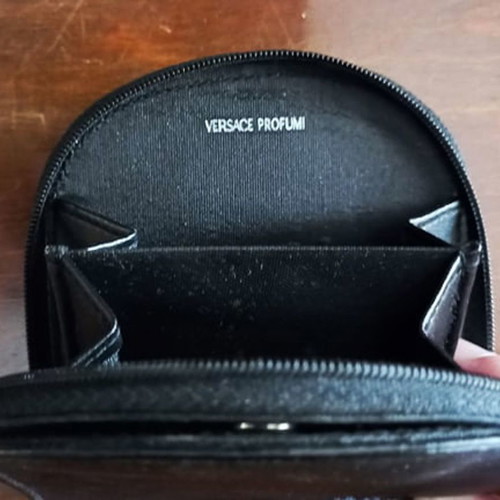 Versace Classic Collectible Coin Wallet With Medusa Stamp