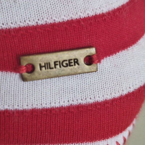 Tommy Hilfiger t-shirt small, σαν καινούργιο, βαμβακερό, κόκκινες και λευκές ρίγες