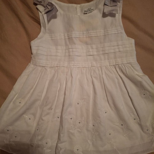 Mayoral blouse for girl 6 years new, white with grey bows
