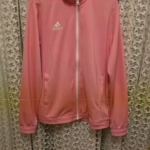 Adidas women's sports jacket pink used, thin
