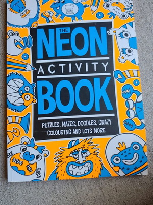 The Neon Activity Book used, puzzles and colouring