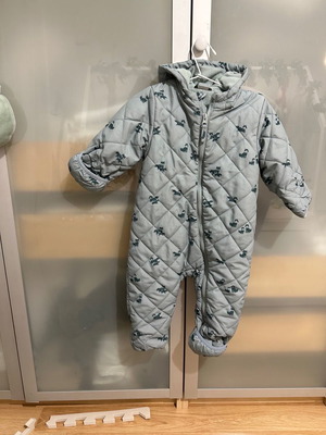H&M one-piece jacket used 6-9 months, blue-green