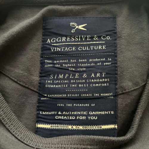 Aggresive & Co short-sleeve cotton T-shirt with print