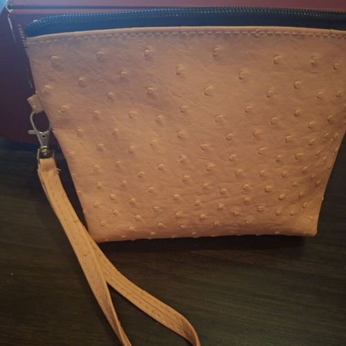 Toiletry bag used, soft pink