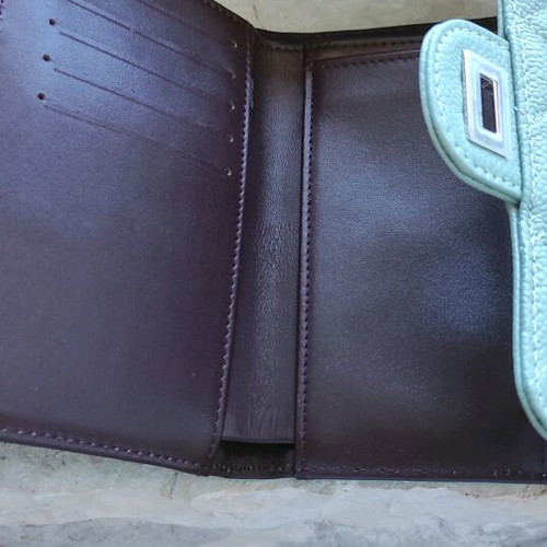 Wallet new turquoise, size 10/15, in box